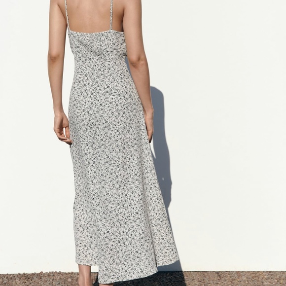Zara floral print slip dress for summer - Picture 5 of 7